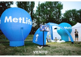 Stałociśnieniowy namiot VENTO oraz balony Alfa